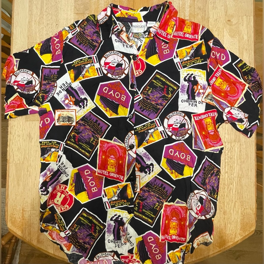 Vintage Womens L Bentley button up Shirt